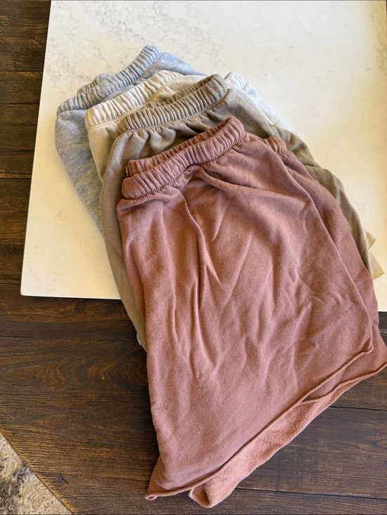 aerie Pants - Aerie short Bundle in Dusty Rose, Taupe, Gray, and Cream